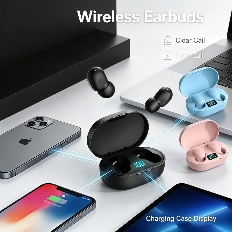 Bluetooth Earphone Tws - 2026 TWS E6S Fone Earphone Bluetooth