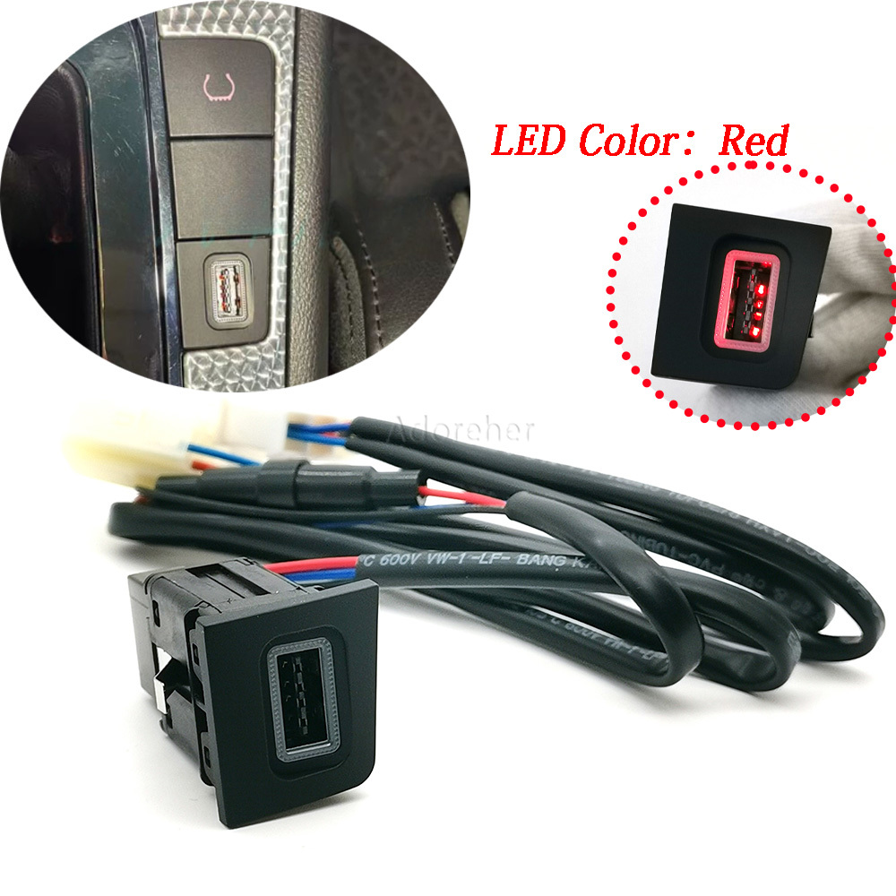 Phone Accessories Red - 1 Buah Pengisi Daya Ponsel Mobil