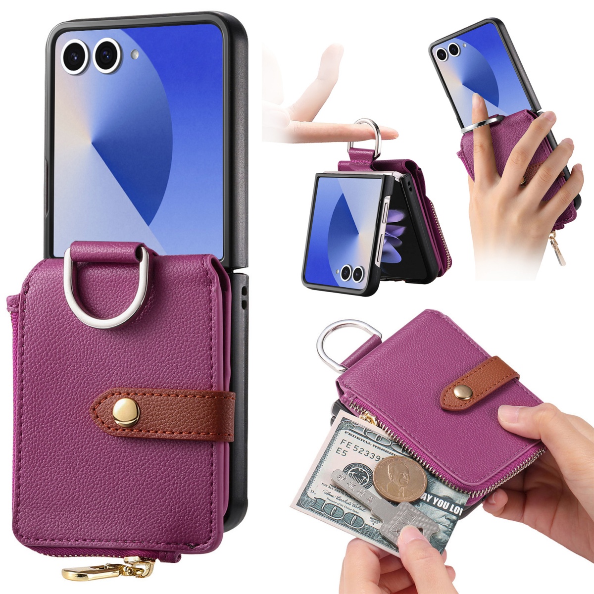 Phone Accessories Hippers - Casing Ponsel Tempat Kartu Mewah untuk