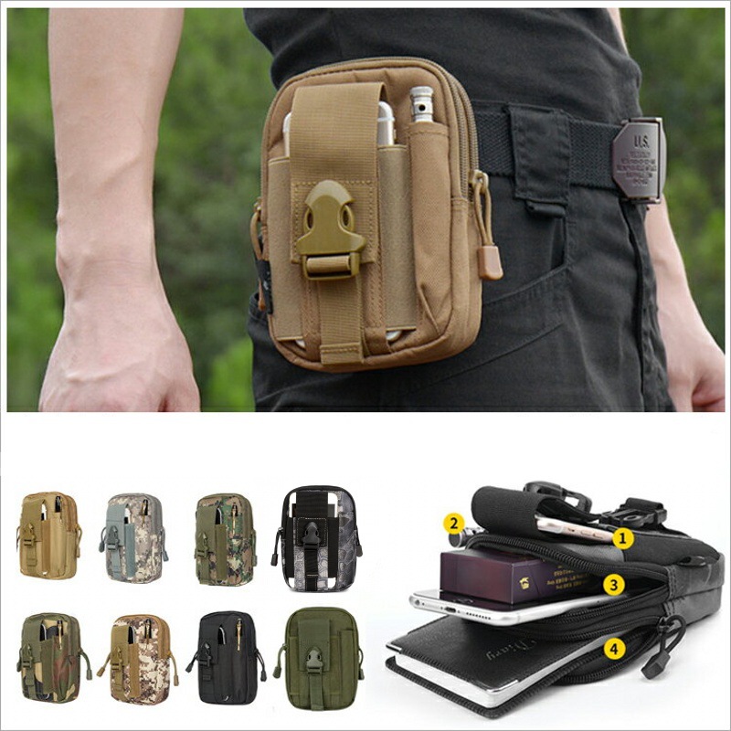 Phone Accessories For Running - Tas pinggang kantong Molle kecil, wadah