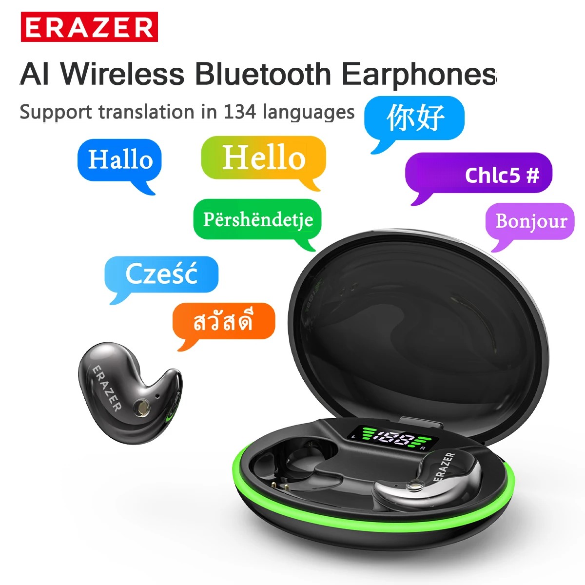 Bluetooth Earphone Tws - EARZER XF58 Headphone Bluetooth In-Ear Dengan