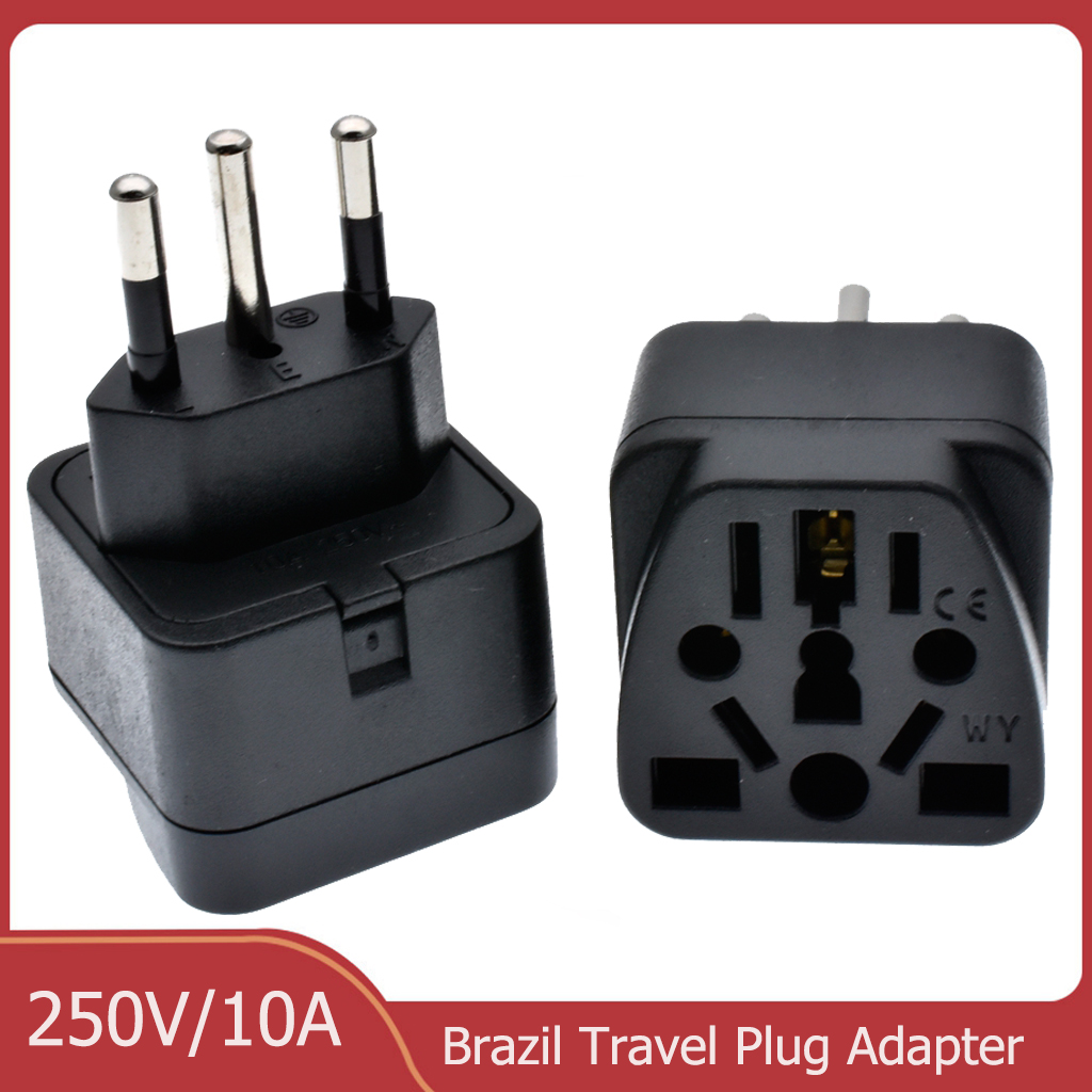 Phone Accessories Uk - Adaptor Steker Brasil Universal 3 Pin