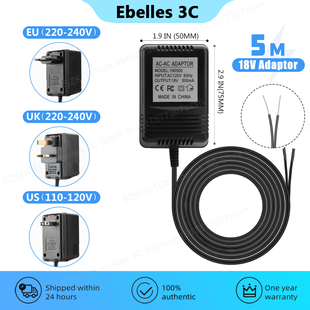 Phone Accessories Uk - Pengisi Daya Transformer AC 18V untuk