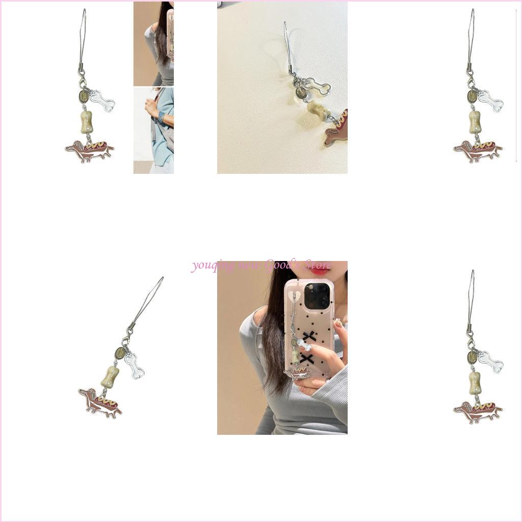 Phone Accessories For Teens - 57QA Gantungan Kunci Anak Anjing Dachshund