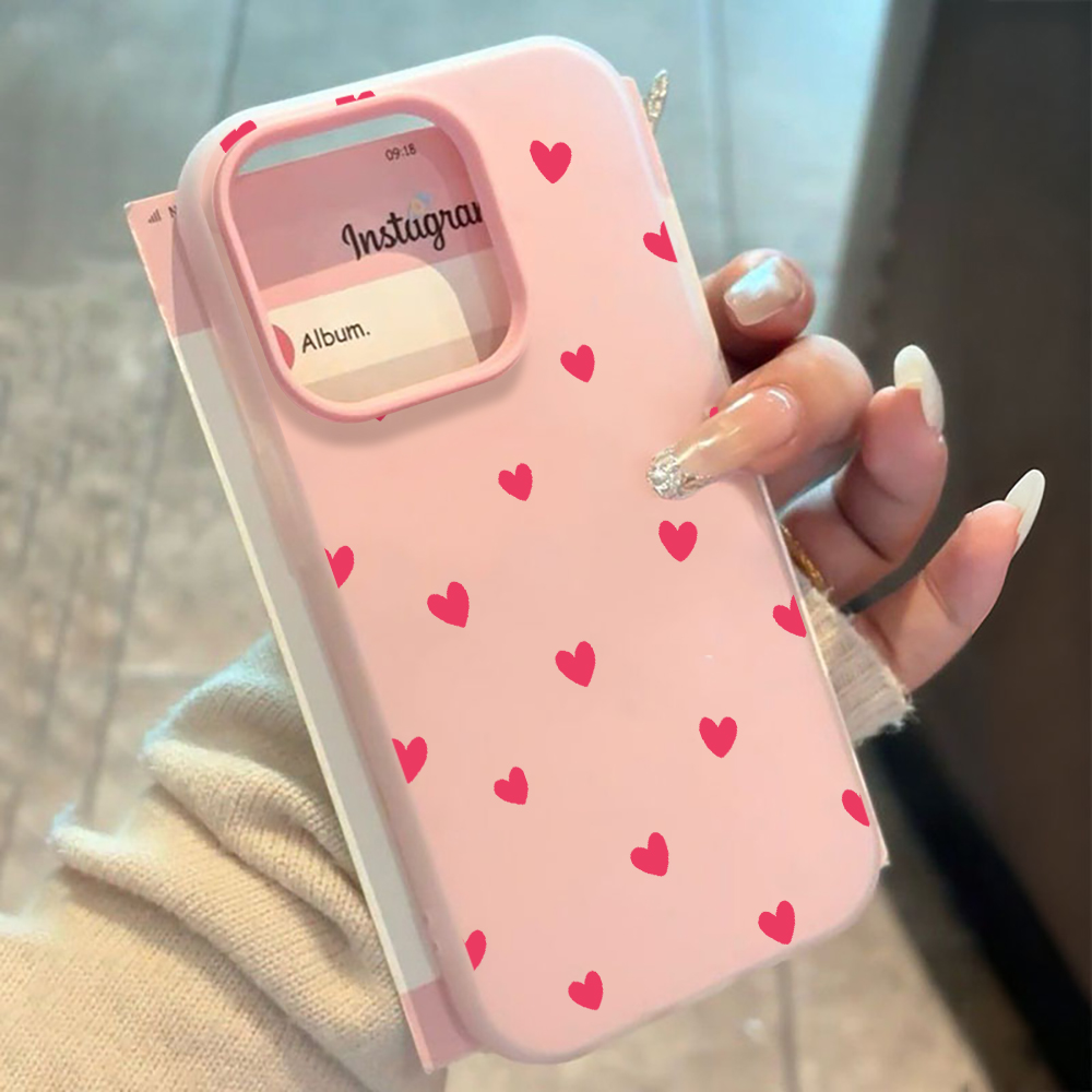 Casing Ponsel Pola Hati Cinta  - Phone Accessories Red ulasan dan harga