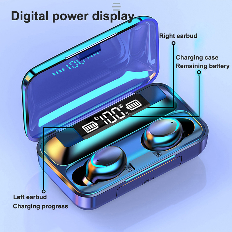 Earphone Nirkabel F9 2026 Laya - Bluetooth Earphone Tws ulasan dan harga