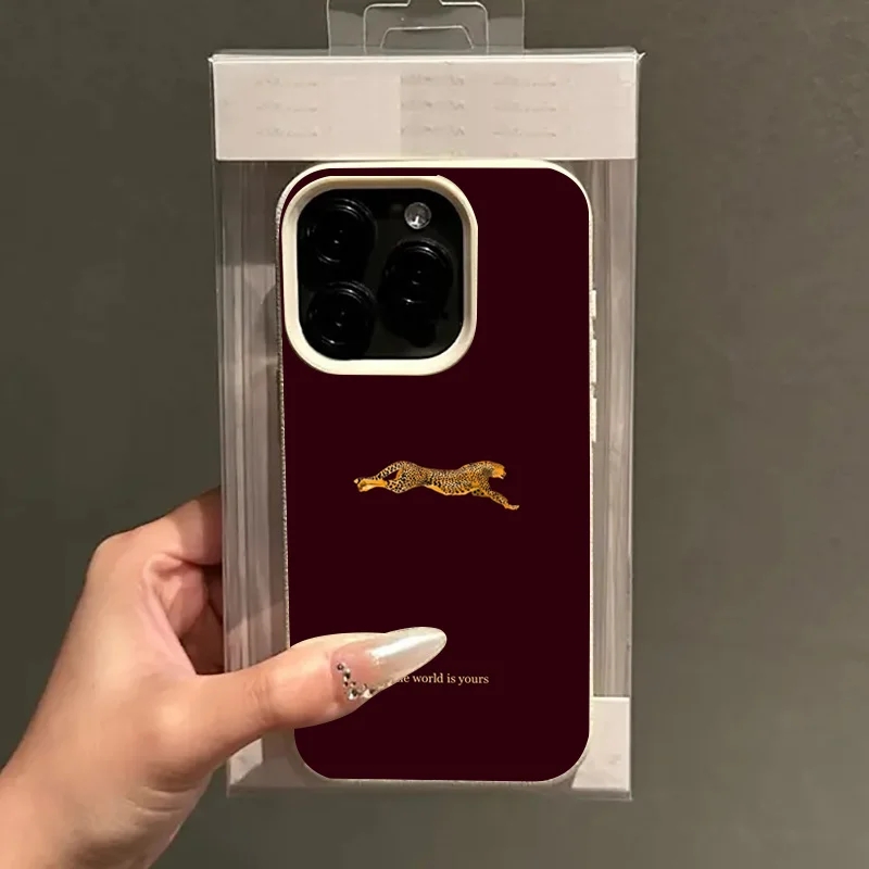 Casing HP Motif Leopard Merah  - Phone Accessories Red ulasan dan harga
