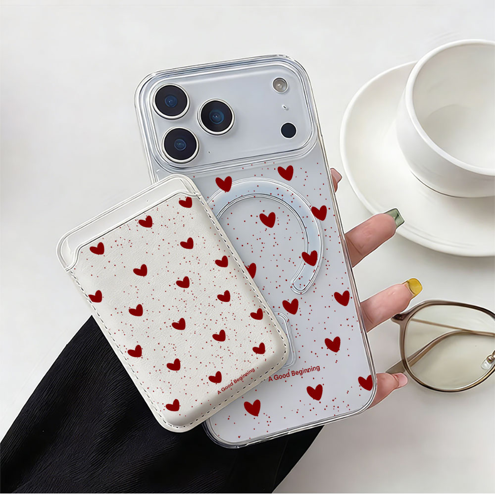 Casing Ponsel Polka Dot Heart  - Phone Accessories Hippers ulasan dan harga
