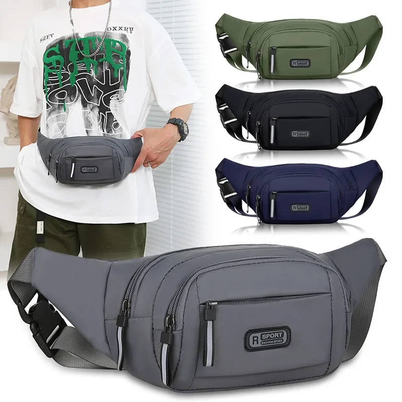 Tas pinggang kanvas pria, tas  - Phone Accessories For Running ulasan dan harga
