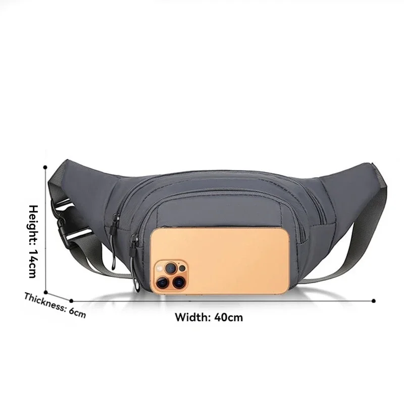 Tas pinggang kanvas pria, tas  - Phone Accessories For Running ulasan dan harga