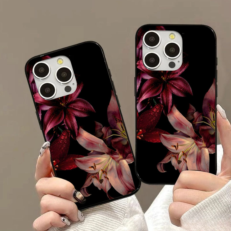 Casing Ponsel Bunga Lily Merah - Phone Accessories Red ulasan dan harga