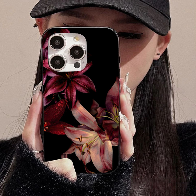 Casing Ponsel Bunga Lily Merah - Phone Accessories Red ulasan dan harga