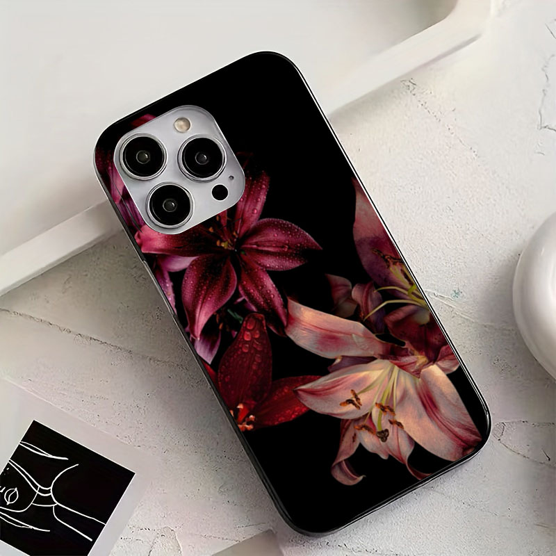 Casing Ponsel Bunga Lily Merah - Phone Accessories Red ulasan dan harga