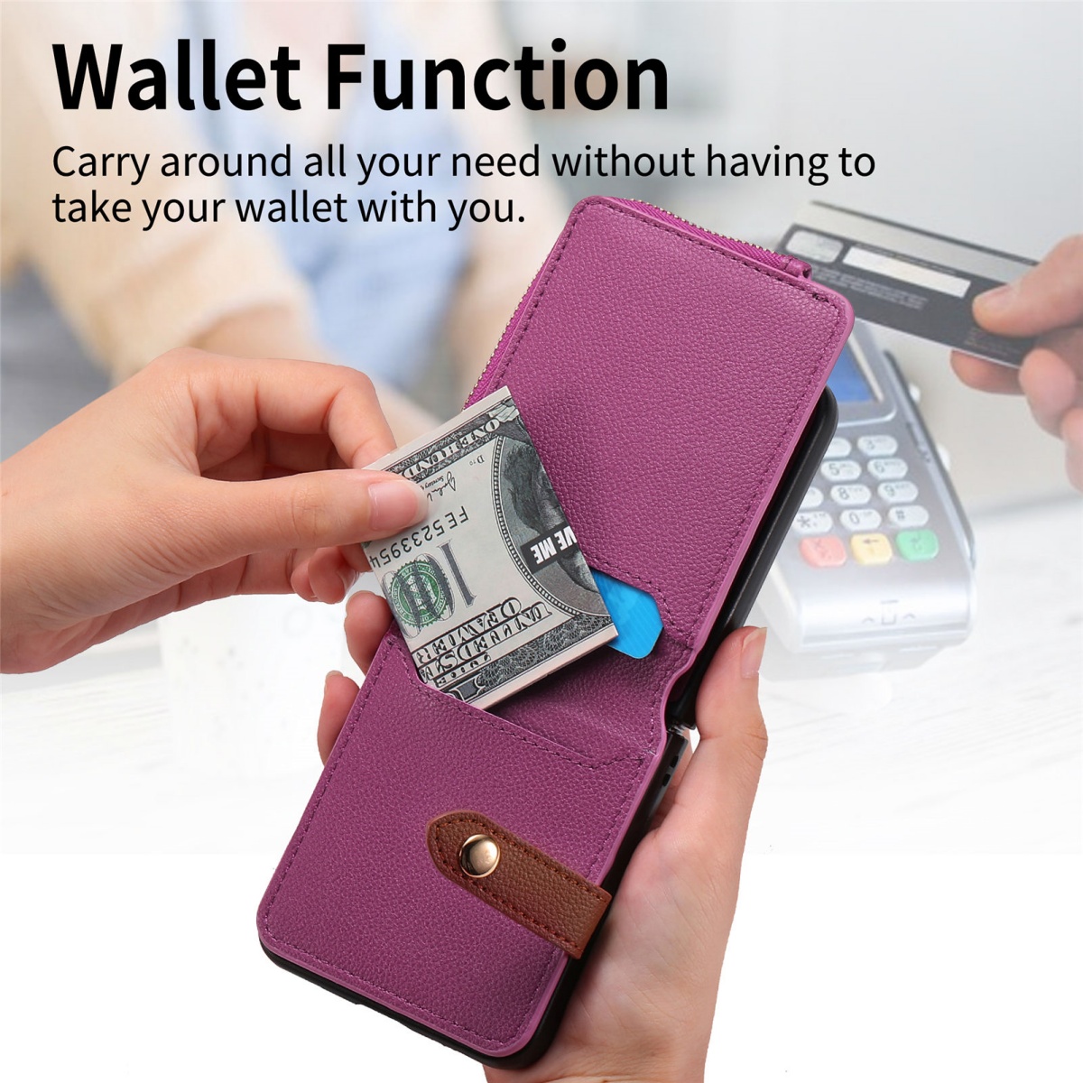 Casing Ponsel Tempat Kartu Mew - Phone Accessories Hippers ulasan dan harga