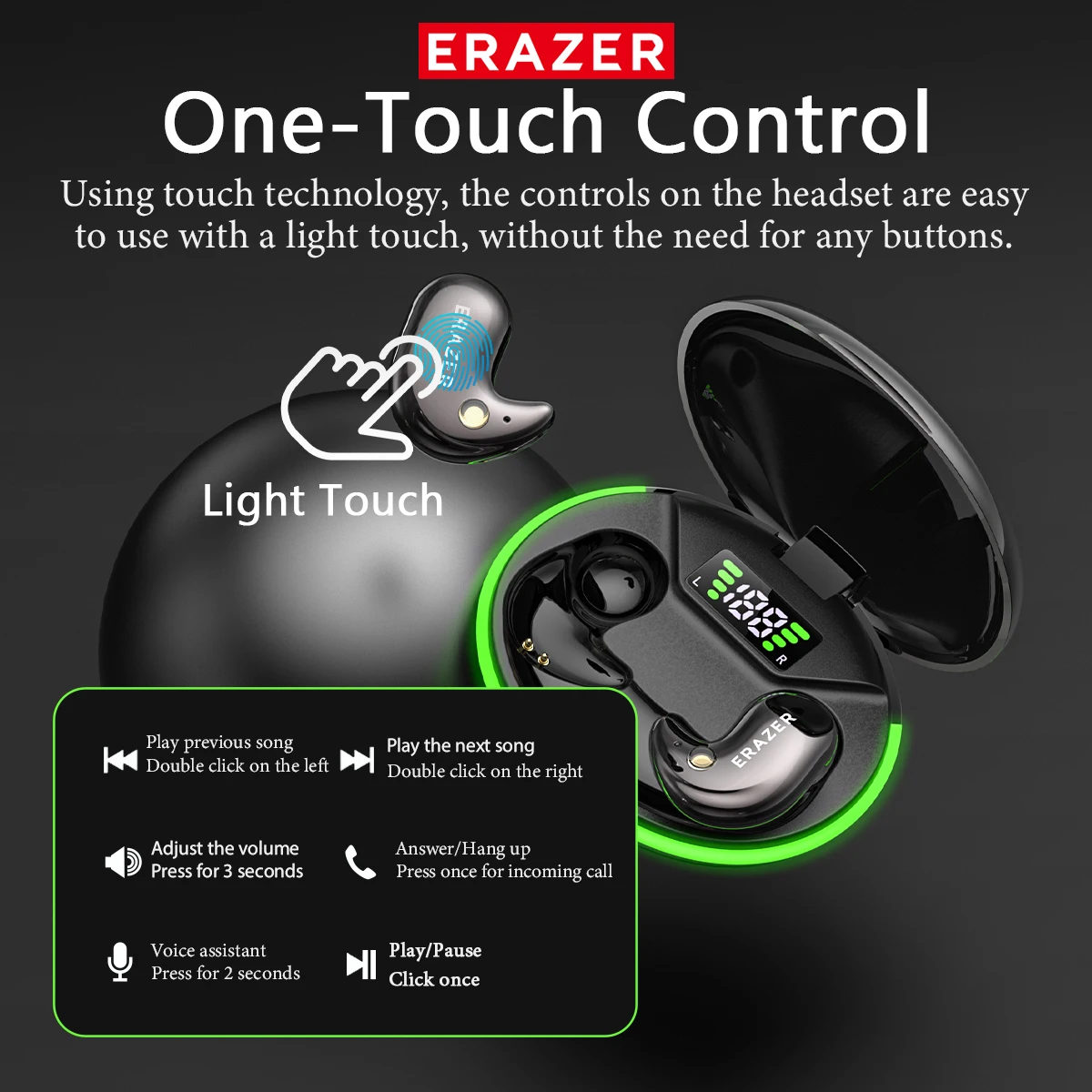 EARZER XF58 Headphone Bluetoot - Bluetooth Earphone Tws ulasan dan harga