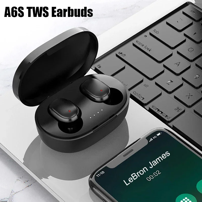 2026 Hot A6S TWS Headphone Blu - Bluetooth Earphone Tws ulasan dan harga