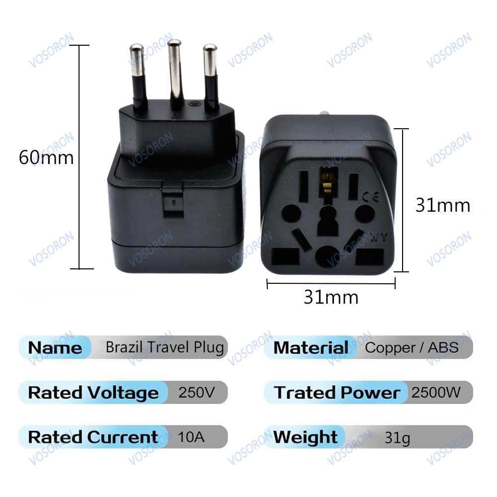 Adaptor Steker Brasil Universa - Phone Accessories Uk ulasan dan harga