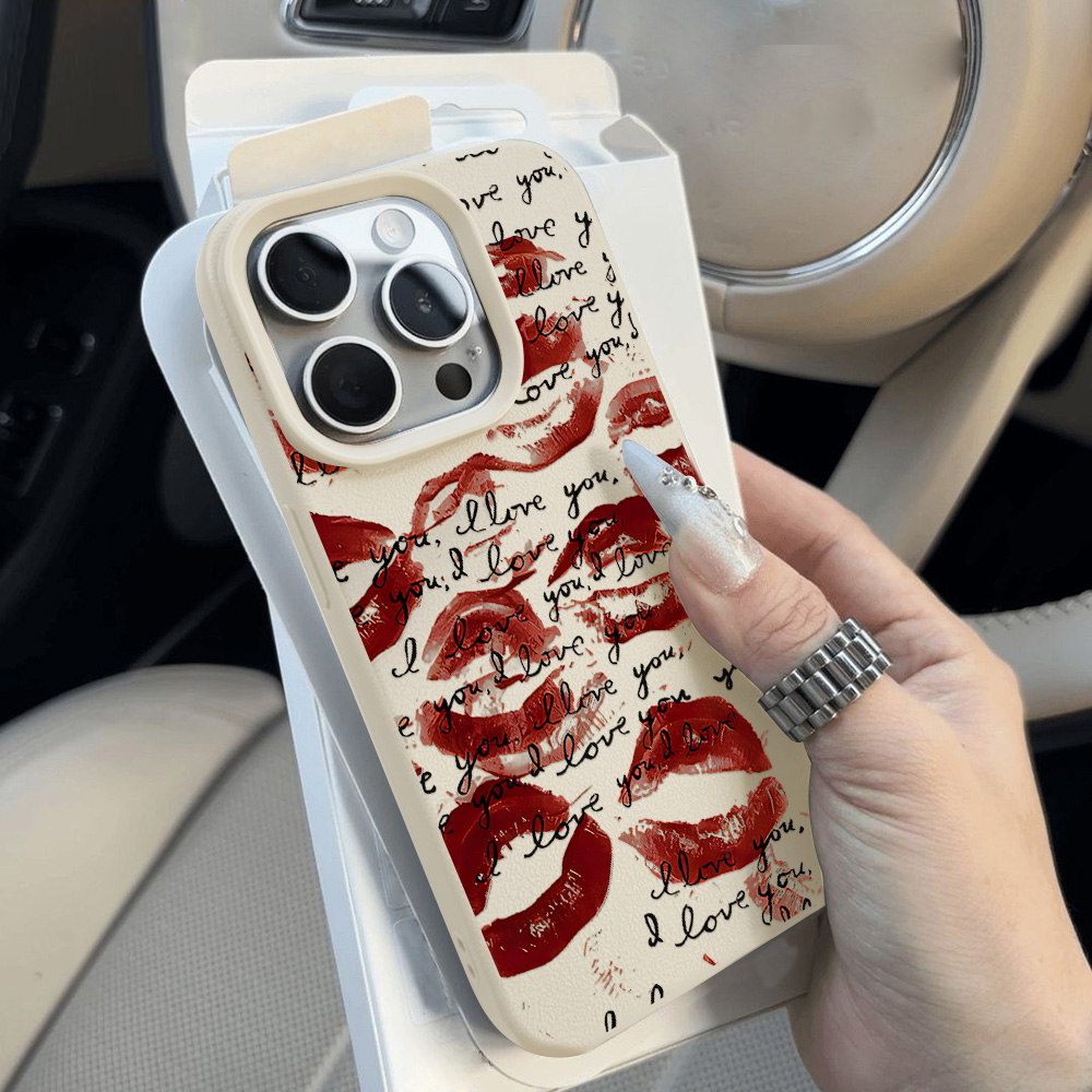 Casing Ponsel Kulit Merah Cera - Phone Accessories Red ulasan dan harga