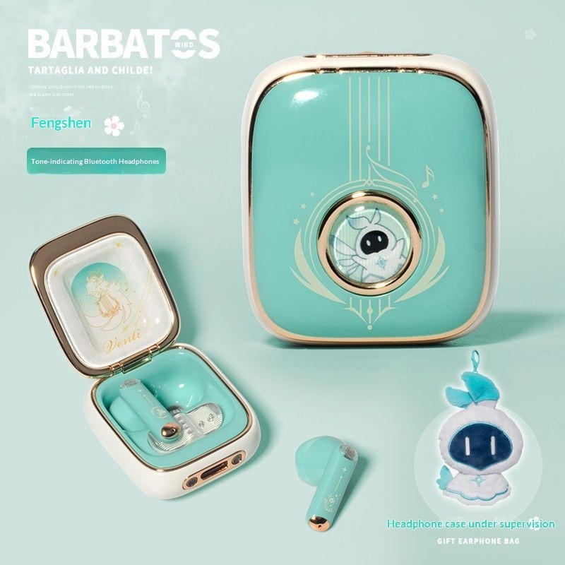 Earphone Genshin Impact Venti  - Bluetooth Earphone Tws ulasan dan harga