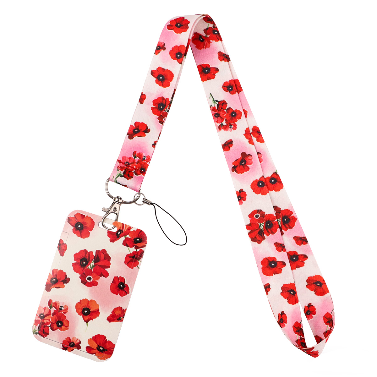 Gantungan Kunci Lanyard Ceri M - Phone Accessories Red ulasan dan harga